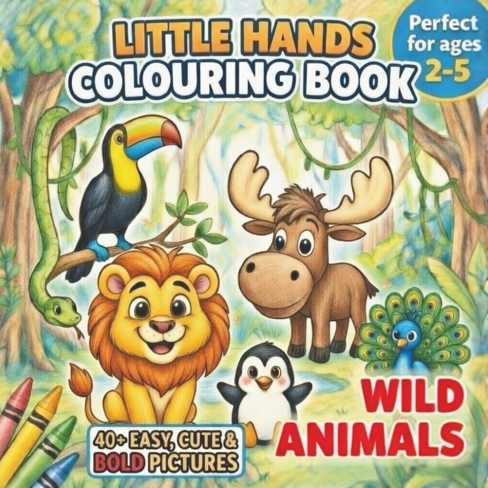 Little Hands - Wild Animals: First Colouring Book, Perfect For Toddlers (Little Hands - colouring book)