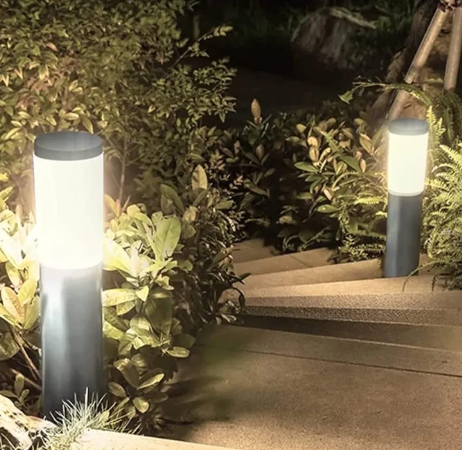 VERSHA Lights Outdoor Gate Light, Waterproof E27 Bollard Pole Light for Gate Pillar, Garden, Pathway, Lawn, Walkway & Driveway, Black, Bulb Not Included, Pack of 2-image-36