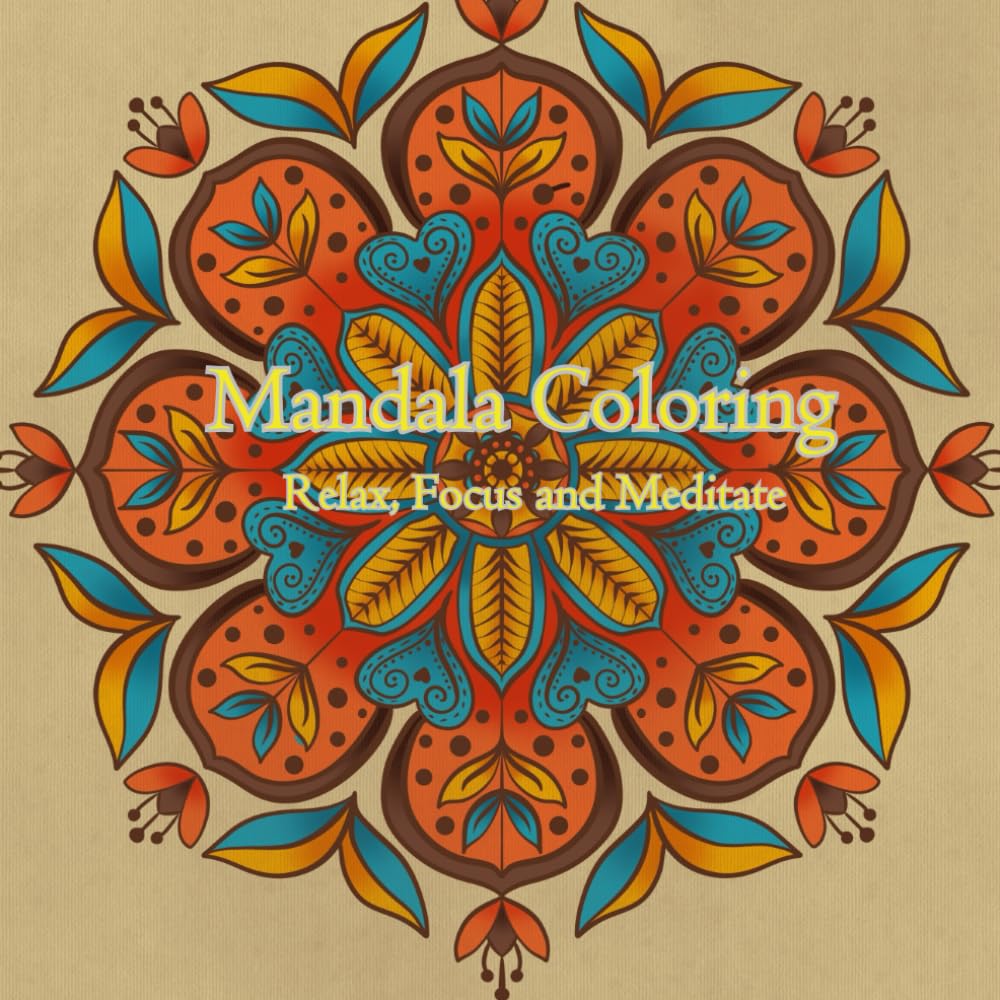 Mandala coloring: relaxing mandala art coloring