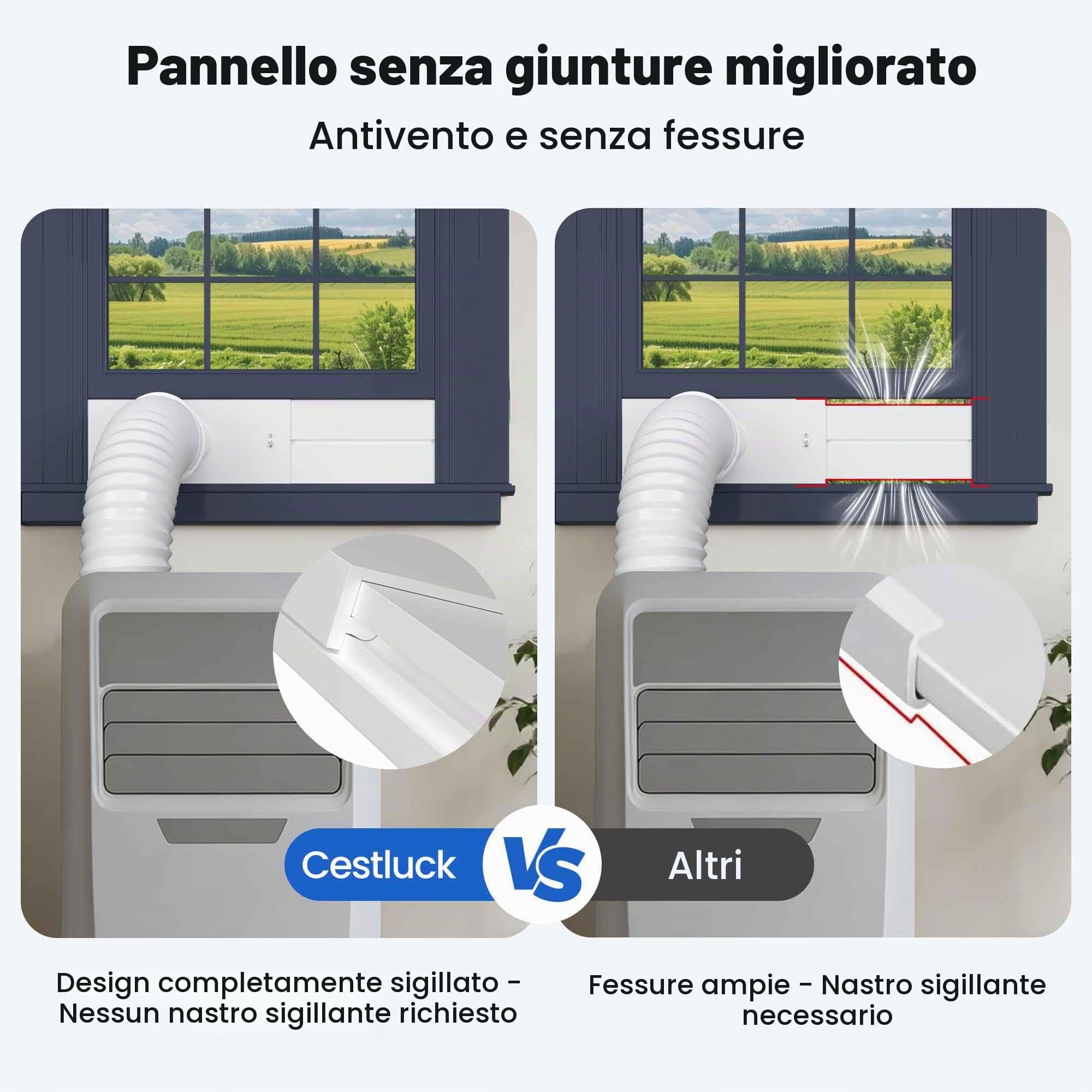 Kit di ventilazione per finestra AC portatile, con tubo di scarico da 15 cm, accoppiatore da 15 cm e protezione per uccelli, kit di guarnizioni regolabili per finestre del condizionatore