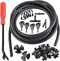 Autojare 42-in-1 Windshield Washer Nozzles Kit for Chrysler Dodge Jeep Ram - Replaces 4805742AB 5116079AA w/ Hose Connectors Retainers