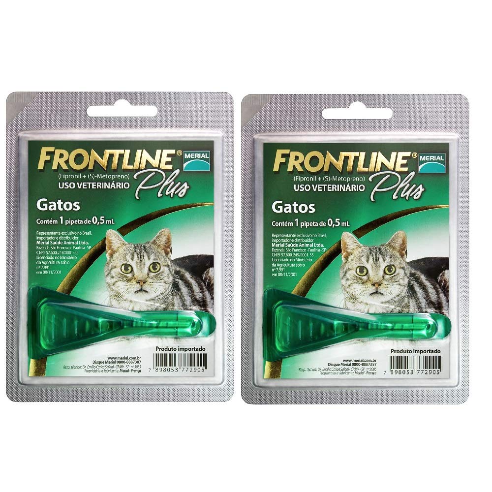 Antipulgas Frontline Plus Gatos Merial Combo C/ 2