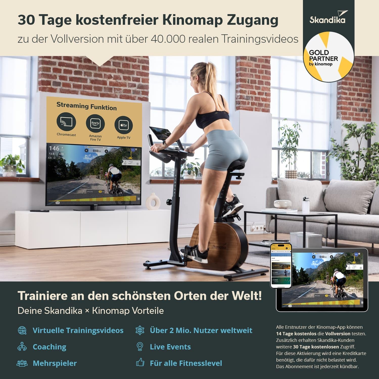 Skandika Trevek P12-G rower treningowy | ergometr rowerowy z generatorem prądu, hamulec magnetyczny, 16 poziomów oporu, regulowane pedały, siodełko i kierownica, trener domowy, ergometr, rower