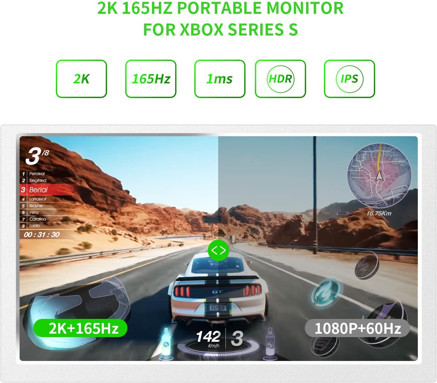 15.6'' Monitor Portatile per Xbox Series S - Monitor - Immagine 1