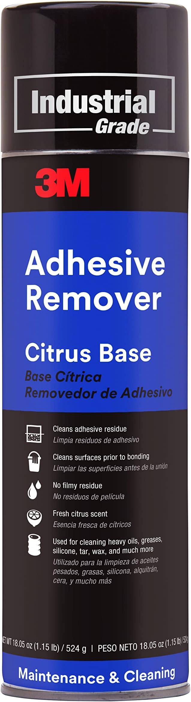 Adhesive Remover Citrus Base 6041, Net Wt 18.5 oz, Pale Yellow