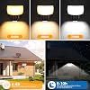 solar lamps for outdoor use with remote control led solar spotlight with motion detector 3000/5000/7000k solar outdoor spotlight with 3 lighting modes ip65 waterproof solar light for garage yard front door garden [energy class a]