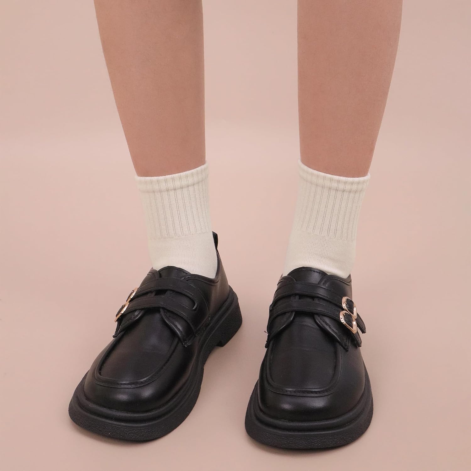 SERISIMPLE Womens Mini Crew Thin Viscose Bamboo Socks Soft Above Ankle Casual Socks Comfort Solid Color 5 Pairs - Image 6