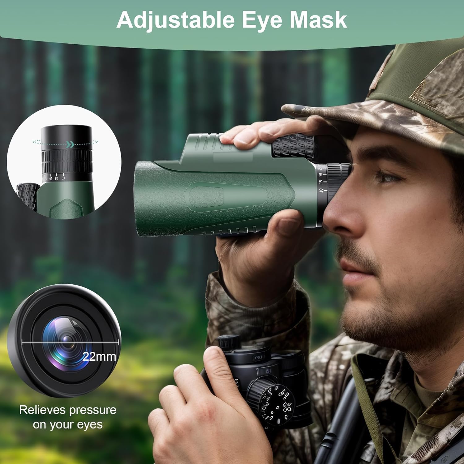 Monocular, 10-30X50 HD Monoculars para Adultos, BAK4 Prisma y Lente FMC Monoculars, Monocular para Observación de Aves y Vida Silvestre