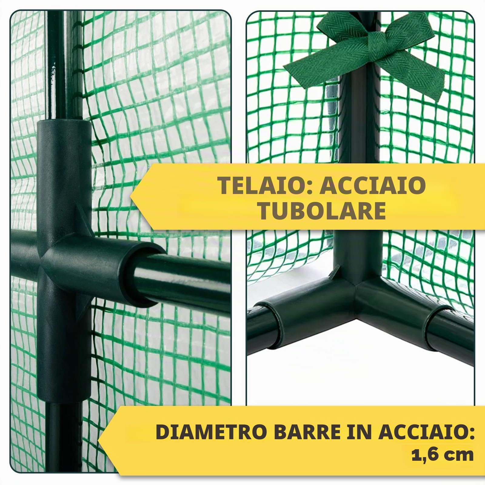 casa pura Botanika - Serra per pomodori, 200 x 77 x 170 cm, grande serra per pomodori, serra con porta da arrotolare, per aiuole precoci