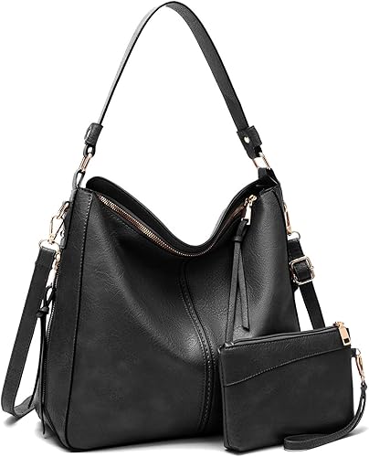 Monederos grandes y bolsos para mujer, bolsas hobo, bolsa de mano, bolsa cruzada, bolsa de hombro, bolsa de mano, juego de 2 piezas