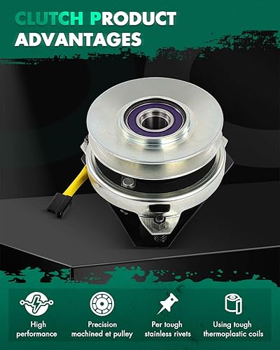 Vista 469 de SCITOO Embrague eléctrico de toma de fuerza AM119683 Compatible para Warner: 5217-35, 5217-6, 5217-7, 5217-9; para John Deere: 5217-7, AM119683