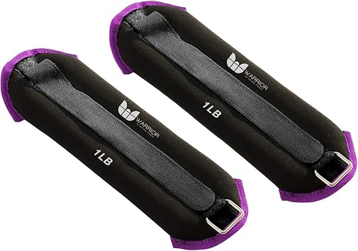 Warrior Adjustable Length Ankle Wrist Weights Pair for Arm and Leg Exercise, Aerobics, Walking, Running, Physical Therapy and Fitness Cardio Strength Training
