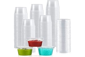 Portion Cups with Lids - 3.25 oz [200 Sets]