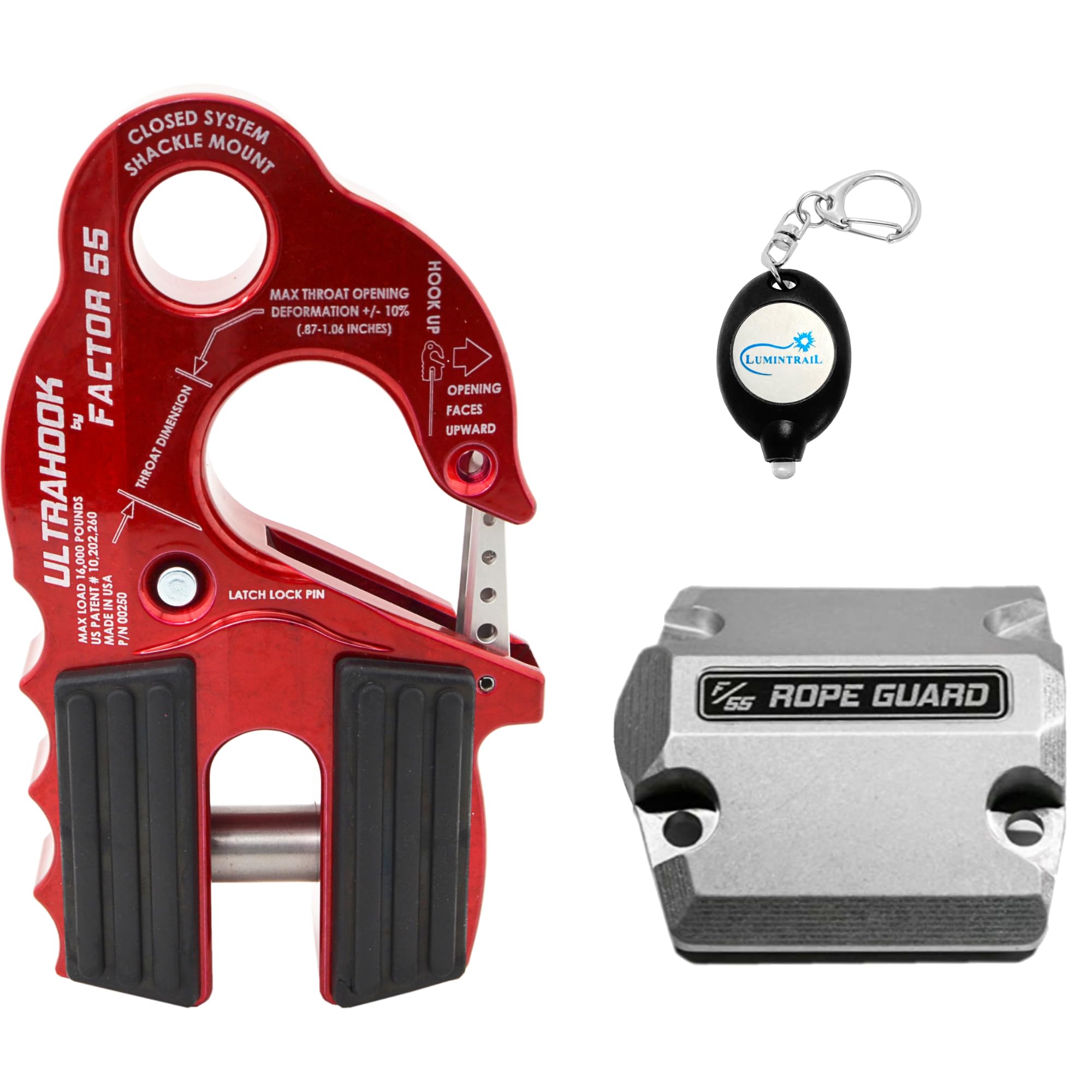 Amazon.com: Factor 55 UltraHook Winch Hook Integrated Shackle Pin