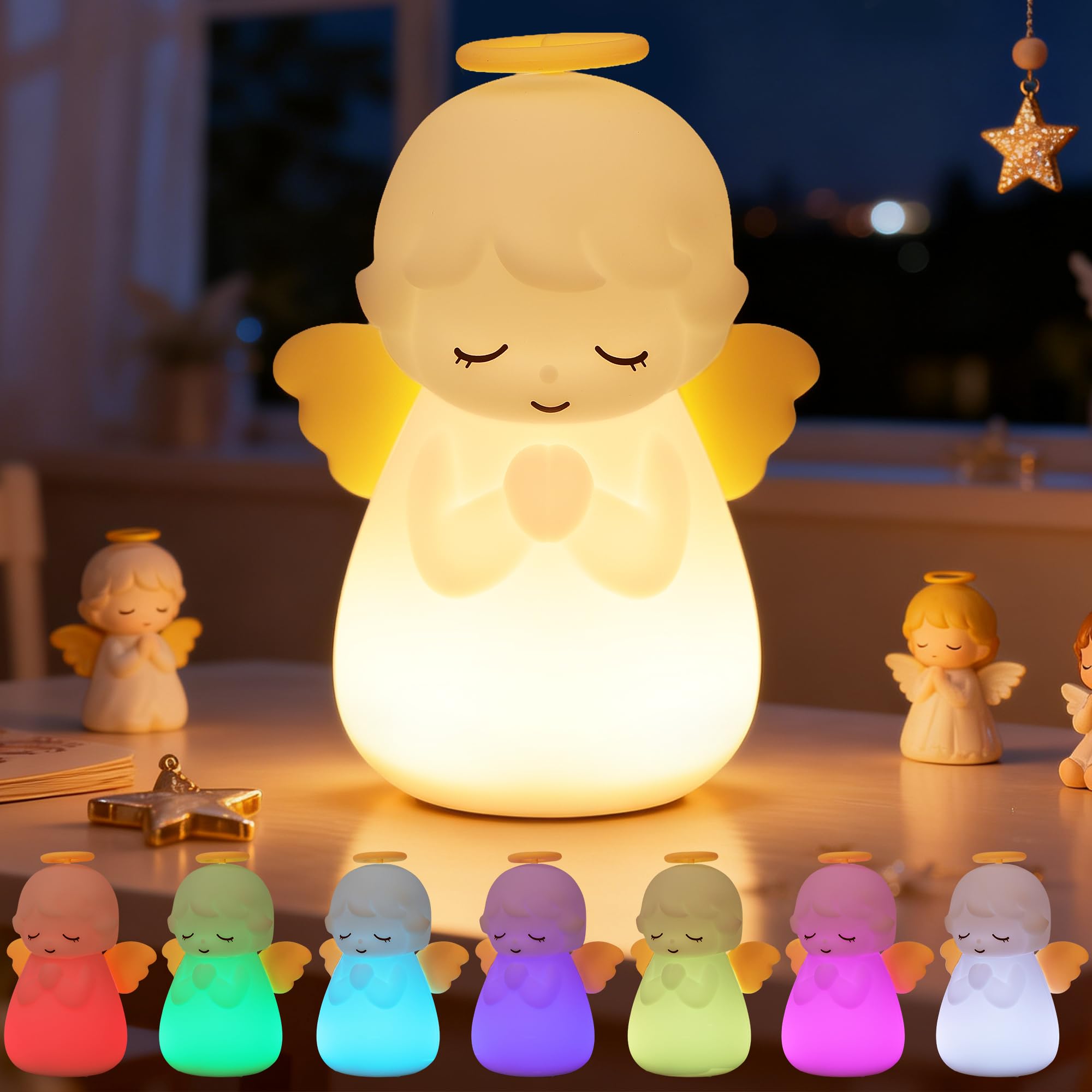 OkiyiD Angel Silicone Night Light, Angel Kid Nursery Night Lamp โ image 1