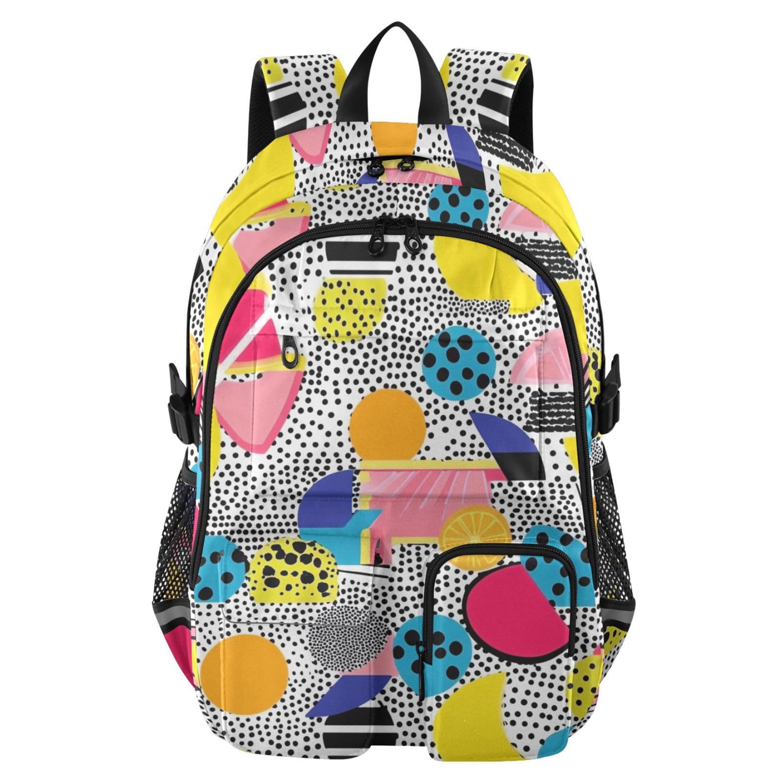 Mochila para laptop de diseño abstracto con estampado de frutas para universidad 8