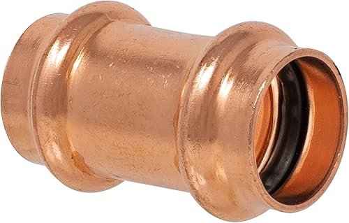 Miniatura 2 de Prensa de cobre de fontanería de 12 pulgada de acoplamiento con tope P x P de cobre para tubería de cobre para residencialcomercial compatible con