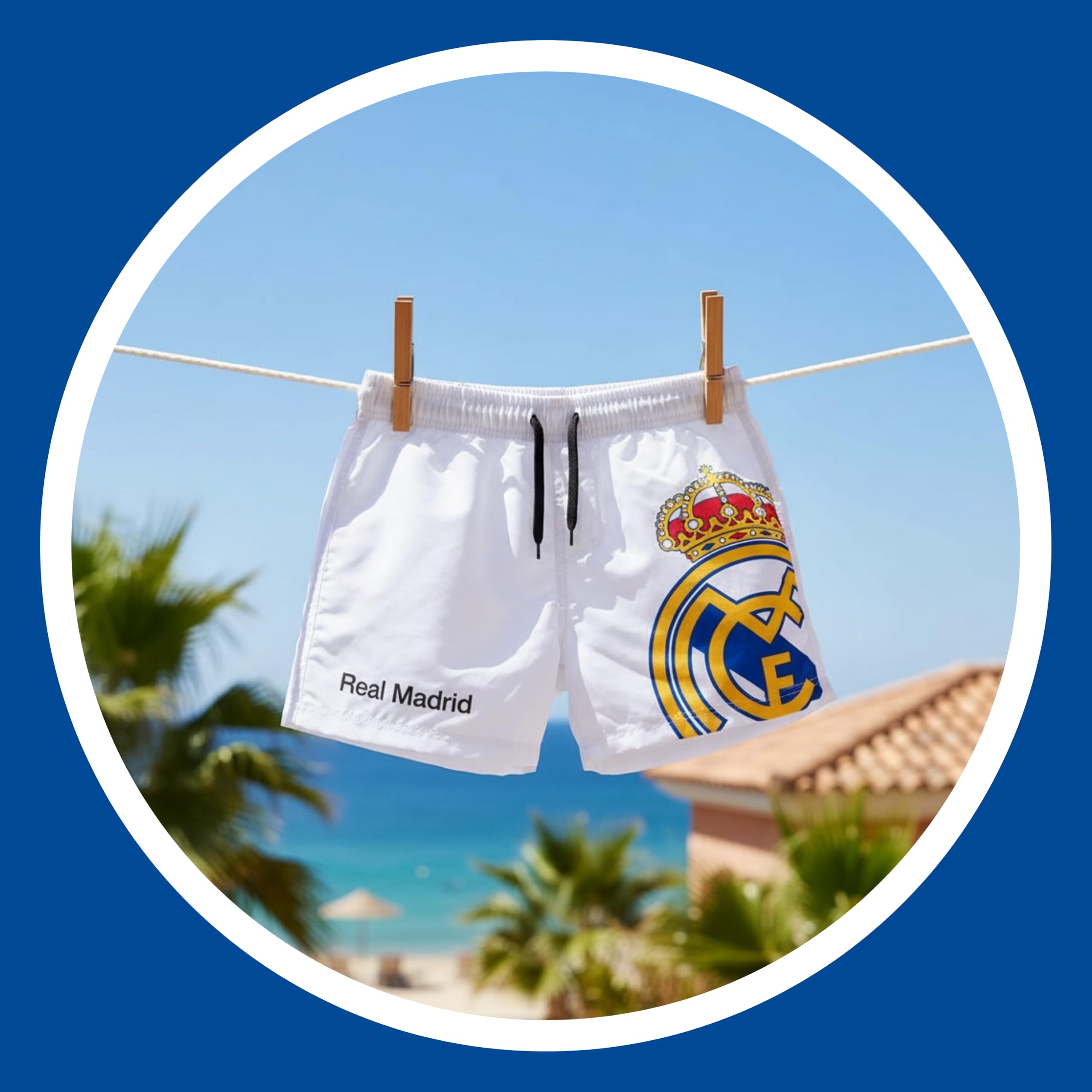 CF REAL MADRID Short de bain pour enfant, taille 6 à 14 ans
