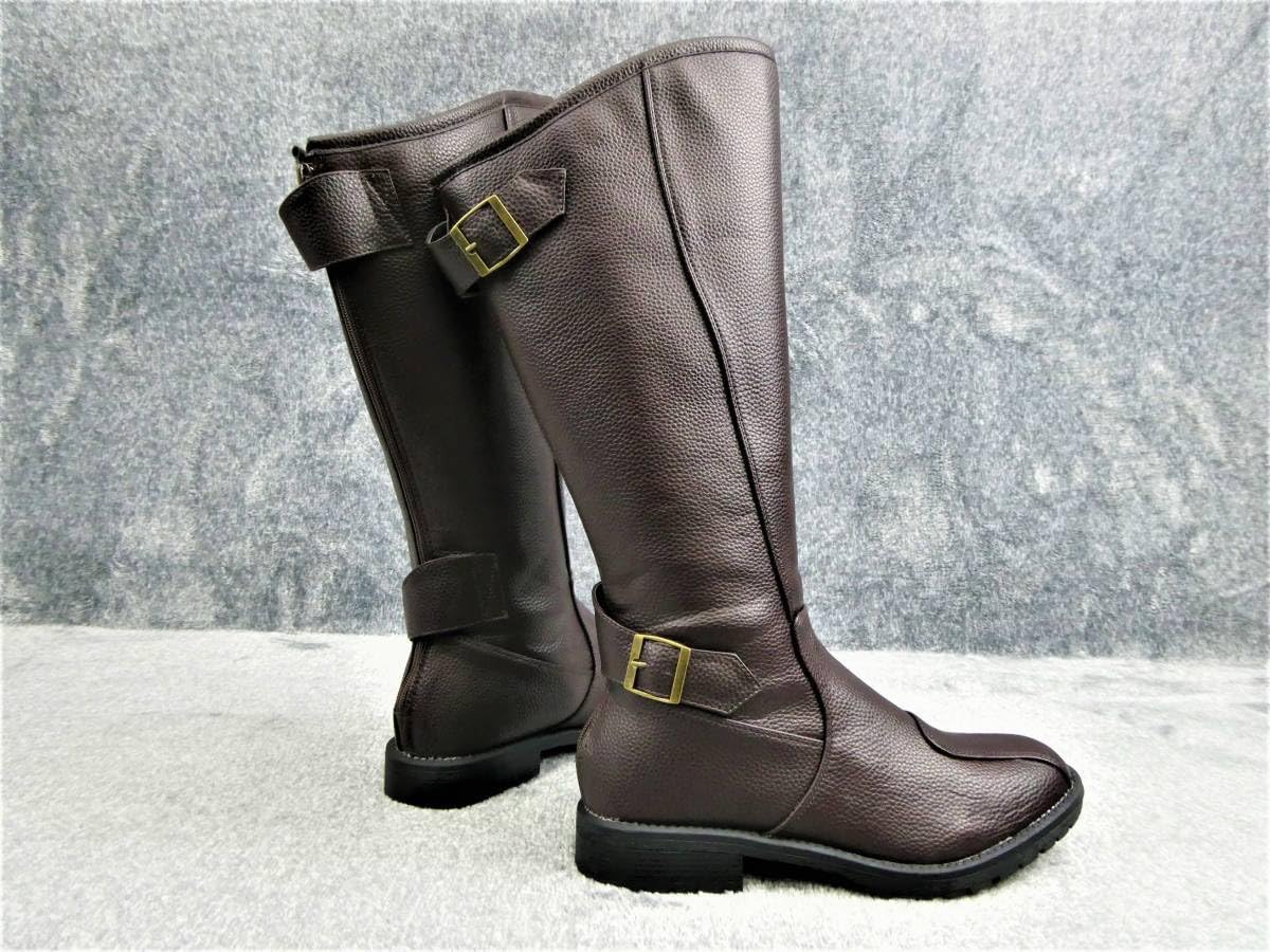 特攻ブーツ　キャメル２８．０ｃｍ/ブラウン ライダーブーツ 旧車會 カフェレーサー CBX400FゼファーCBR400FホークXJR400ザリGSX400ゴキ 特攻ブーツ 斜めカット ２９．０cm 茶⁄ライダーブーツ ブラウン 28