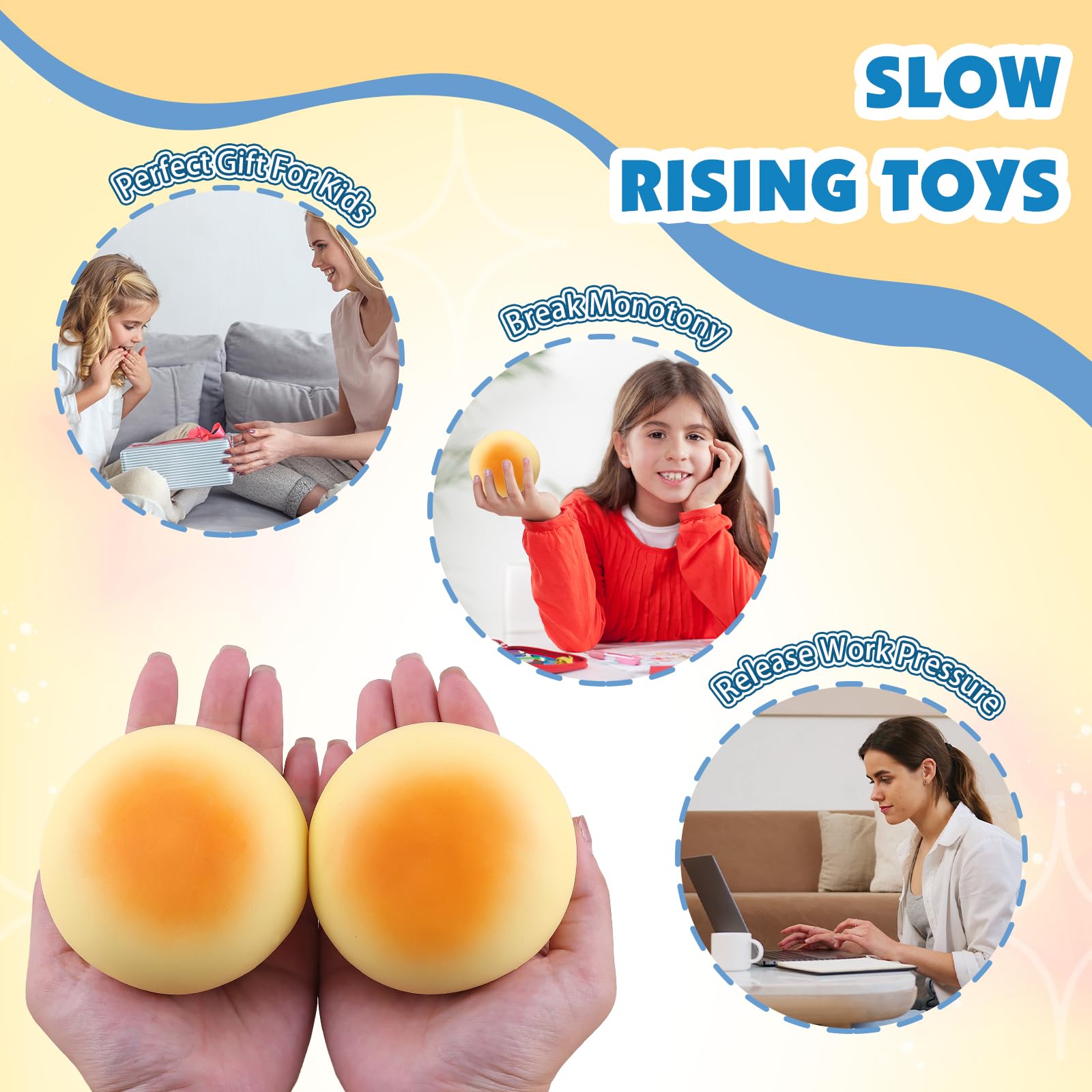 Anboor Giocattolo squishy lento ascendente per bambini, per torta d