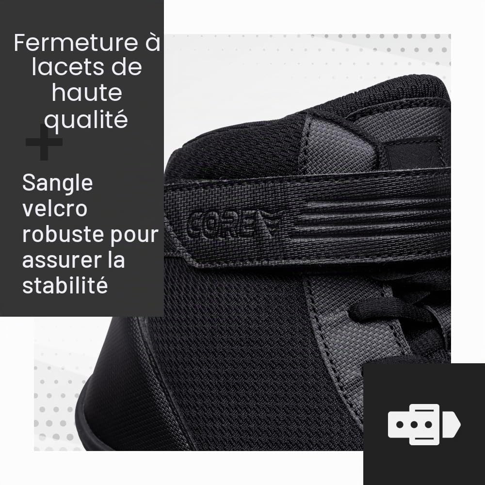 CORE Chaussures de Lutte pour Hommes, Femmes et Enfants - Wrestling Shoes, Lutte Homme - Chaussures d'arts Martiaux antidérapantes