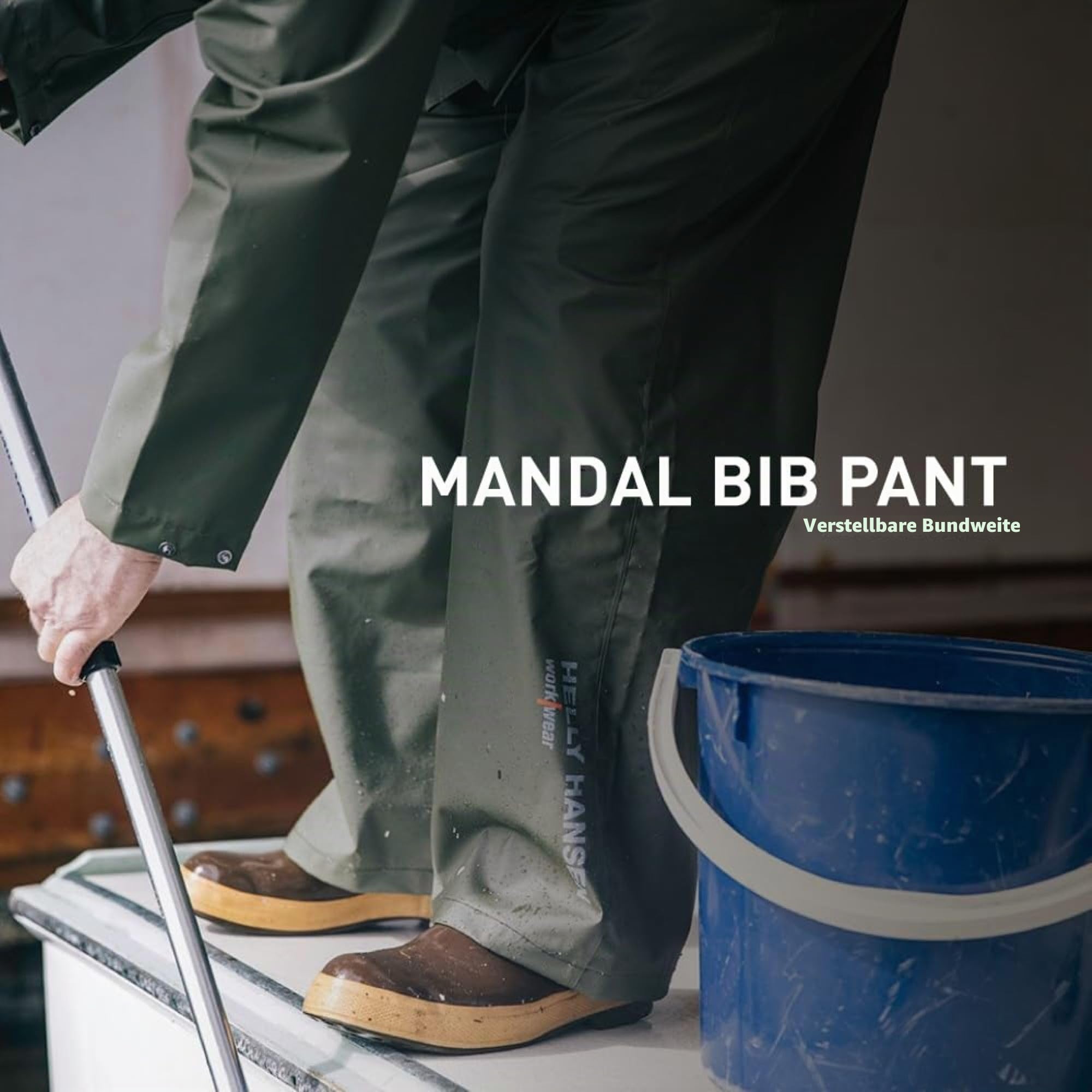 Helly-Hansen Herren Arbeitskleidung Mandal Angeln und Regen Trägerhose, 4XL, Grün