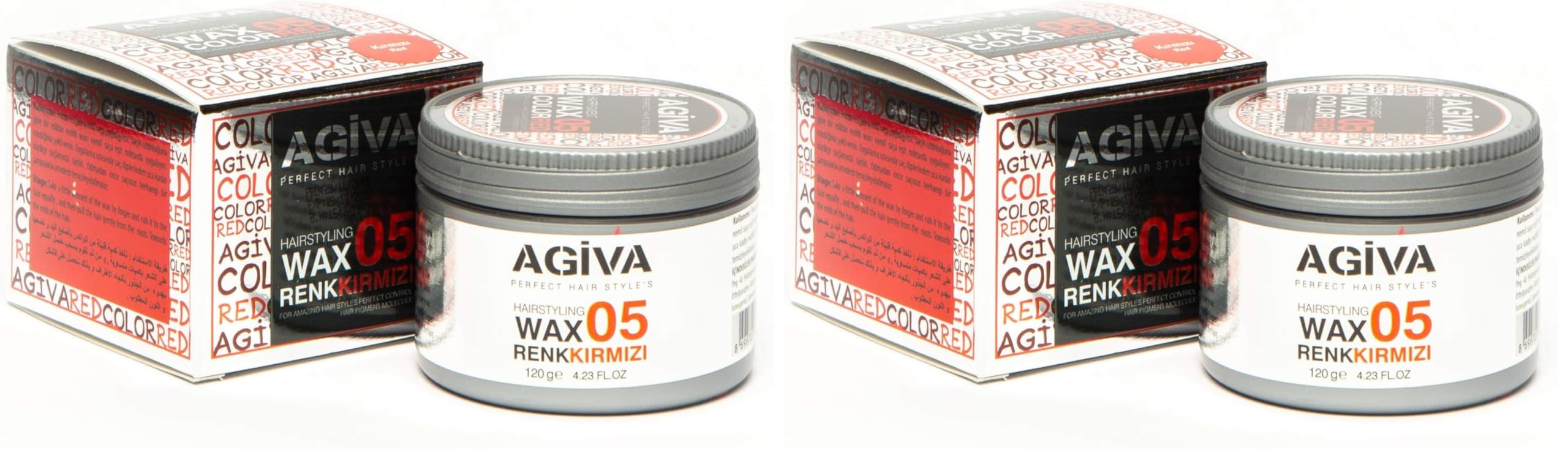 Agiva Wax 120 Gr Kırmızı (2 paketi)