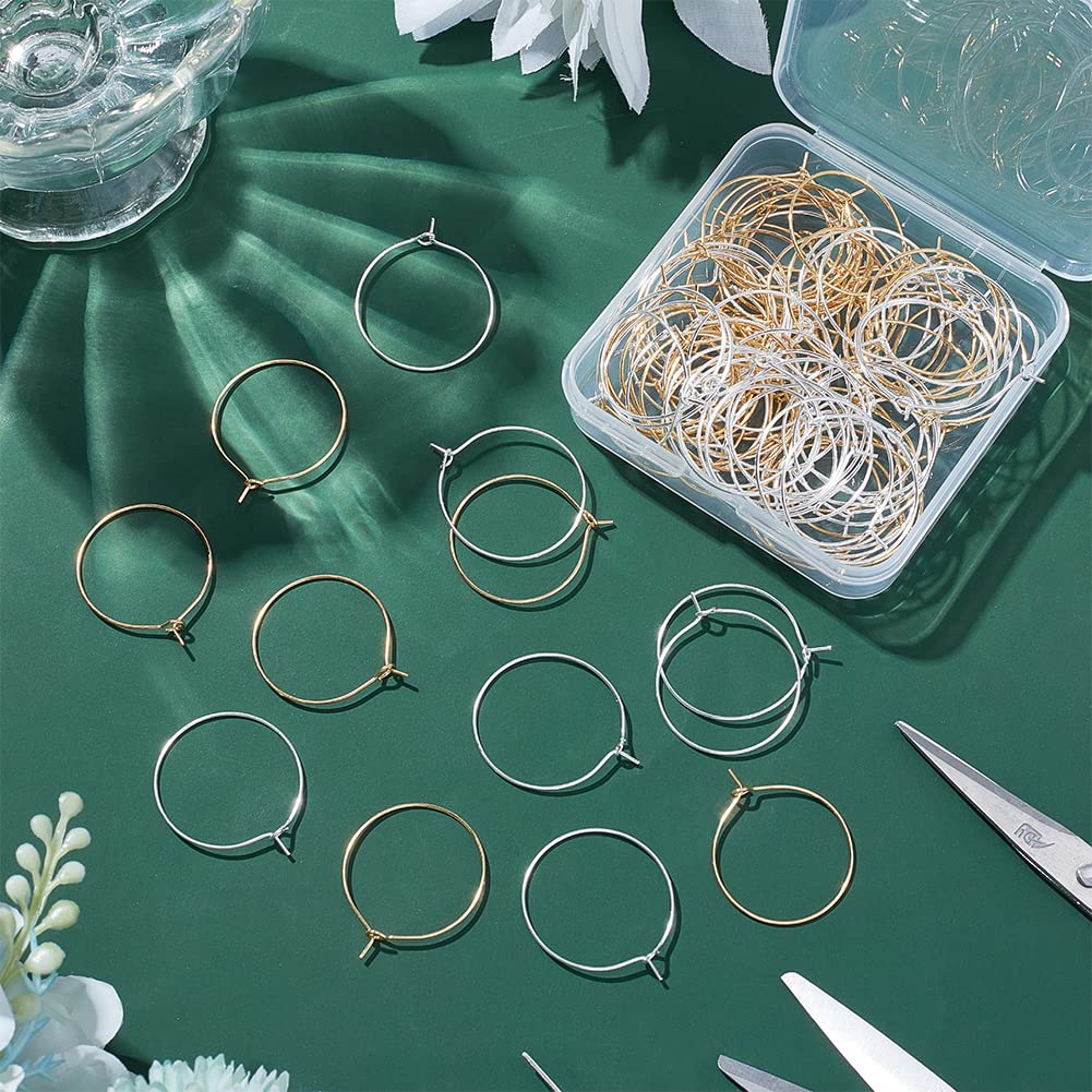 Kit 60 Breloques Pour Verres à Vin DIY - Avec Perles Lettres A-Z, Perles Acryliques Et Cerceaux Laiton - Pour Mariage, Fêtes, Marquage Verres