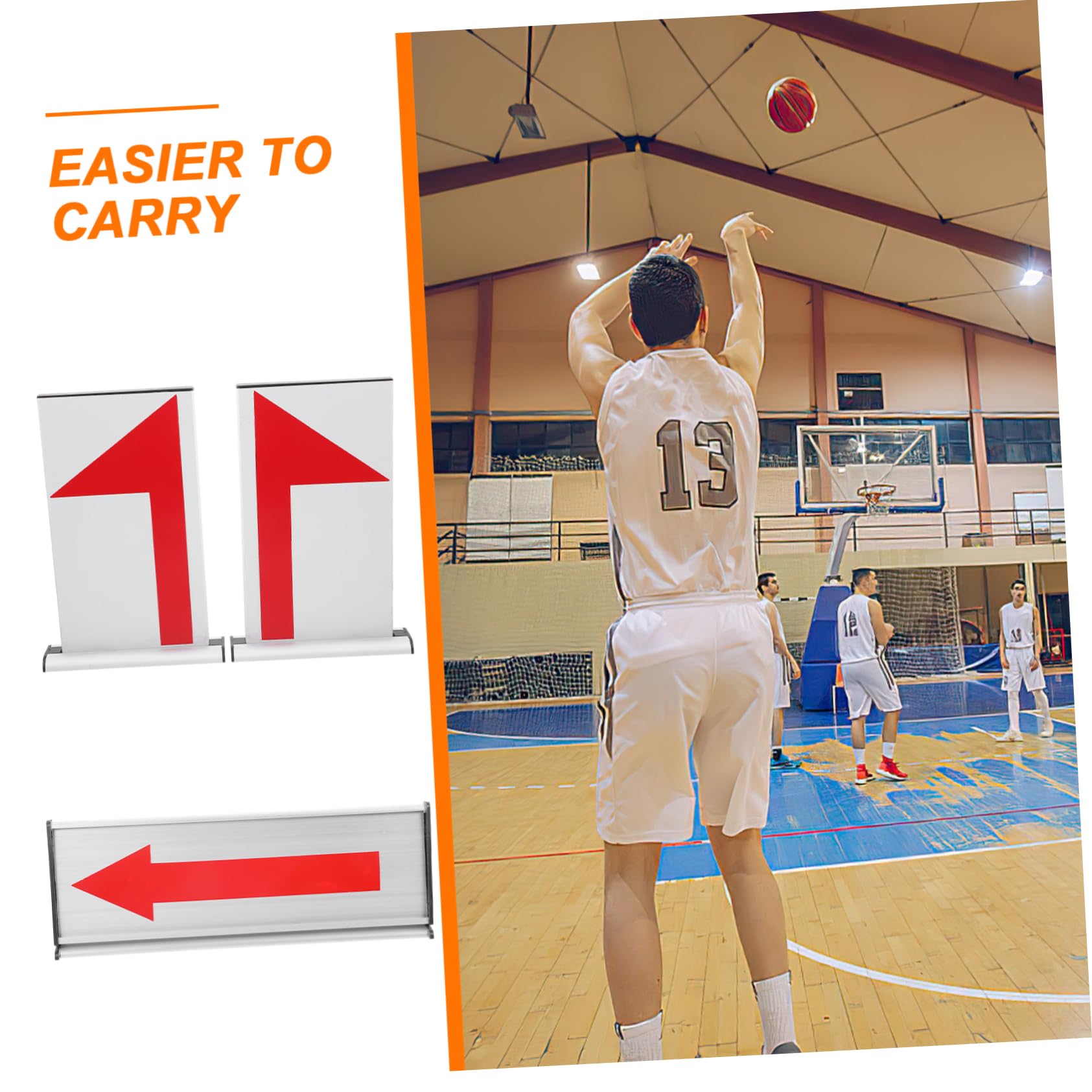 GANAZONO Convertidor de Aluminio de Baloncesto Saque de Aleación Flecha Indicador para Competición Deportiva en Partidos