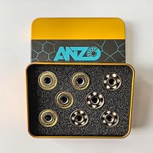 ANZO 627 Roller Skates Ceramic Hybrid Bearings 7x22x7 16 Pack