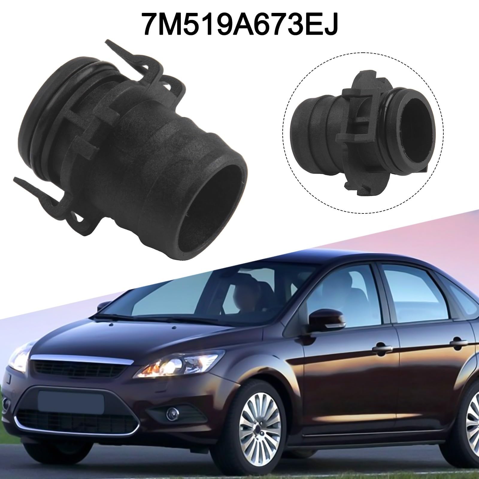 Tubo di flusso del filtro dell'aria in plastica per Focus 1.6 TDCi 2003-2012 e C-Max 2003-2007