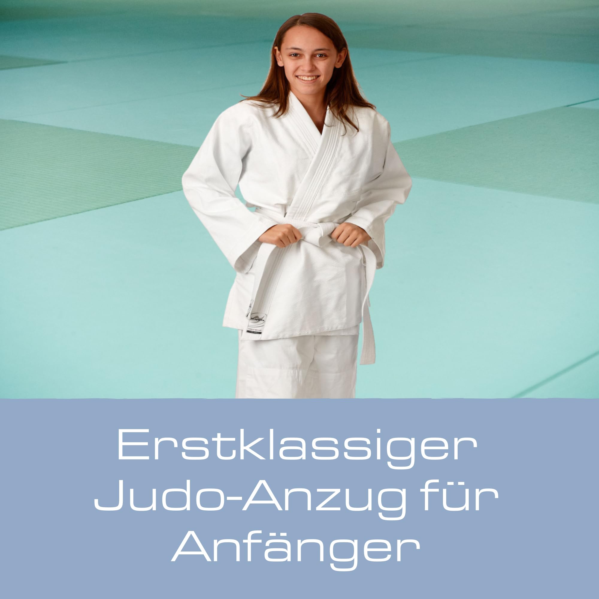 Ju-Sports Judoanzug weiß 100% Baumwolle verstärkter Kniebereich Erwachsene Kinder