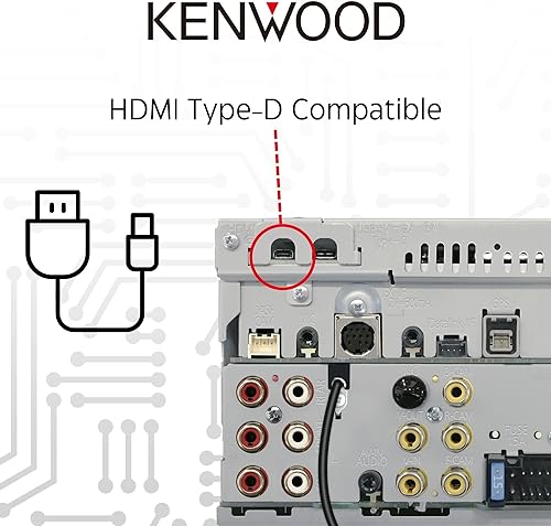Miniatura 5 de KENWOOD DMX9708S 6.95-Inch Capacitive Touch Screen, Car Stereo, Wired and Wireless CarPlay and Android Auto, Bluetooth, AM/FM Radio, MP3 Player, USB