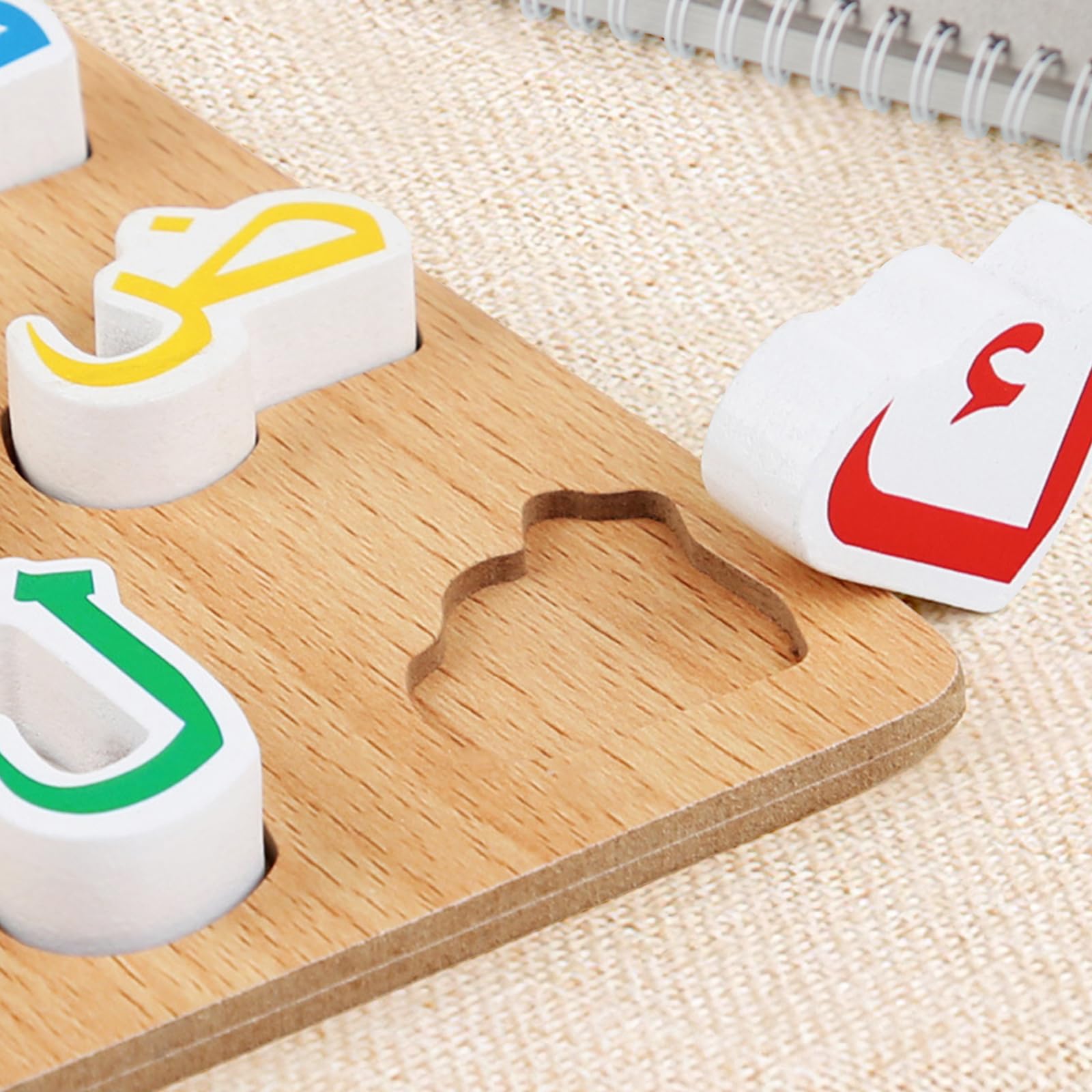 Milageto Holz-Lernpuzzle – Buchstaben & Tiere, Für Kinder 3–8 Jahre, Montessori-Spielzeug