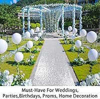 Vista 75 de ShinyBeauty Pasillo de Lentejuelas Negras Brillantes de 2 pies x 15 pies Alfombra Brillante para Bodas, Graduaciones, Fiestas, Alfombra Negra