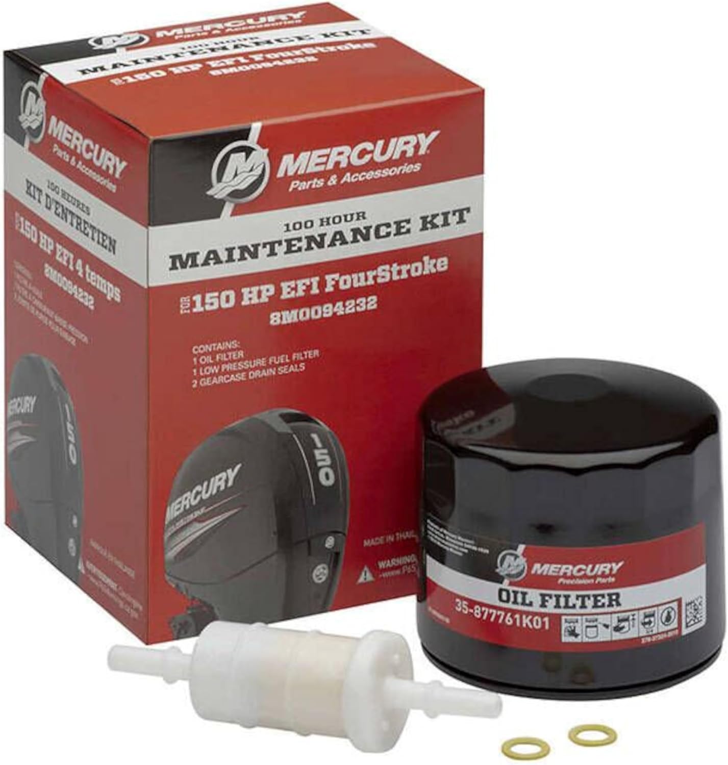 MERCURY OEM 100 Hour Maintenance Kit for 150HP EFI FourStroke Outboard 8M0094232