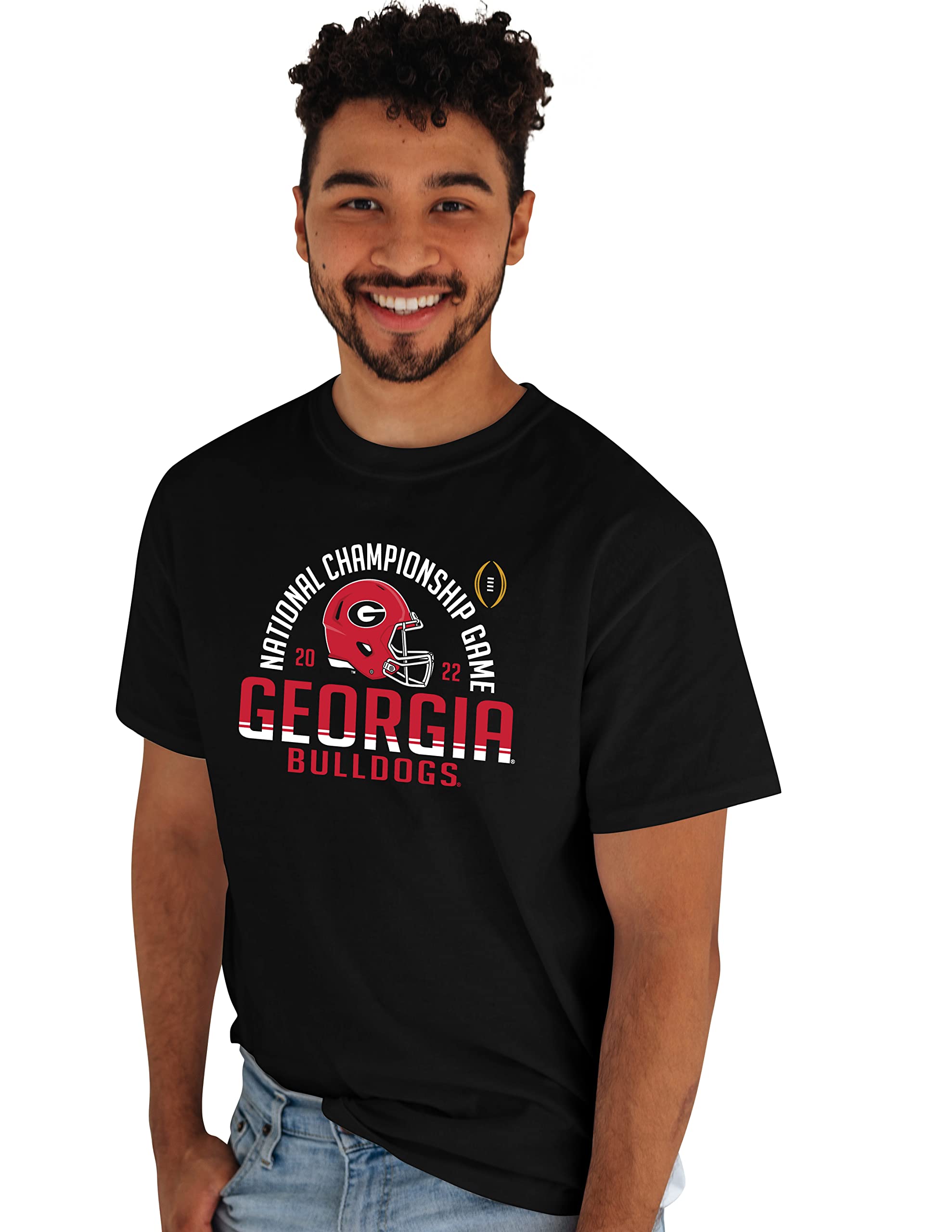 Blue 84mens Ncaa Officially Licensed Georgia Bulldogs National Championship T-shirt 2021-2022 Shirt