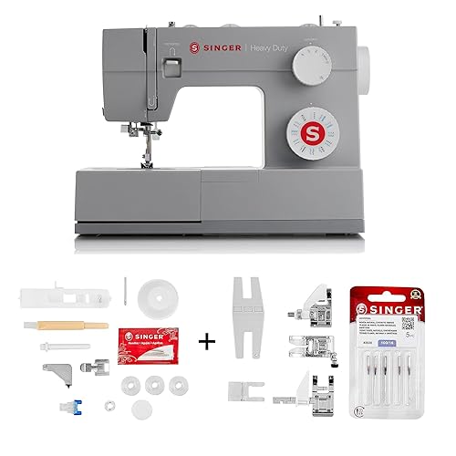SINGER Heavy Duty 4423 High Speed Sewing Machine with Accessory Kit | Strong Motor With Enhanced Piercing Power, 97 Stitch Applications, Full Metal frame, 1-step Buttonhole & LED Light - 4423 Exclusive Bundle