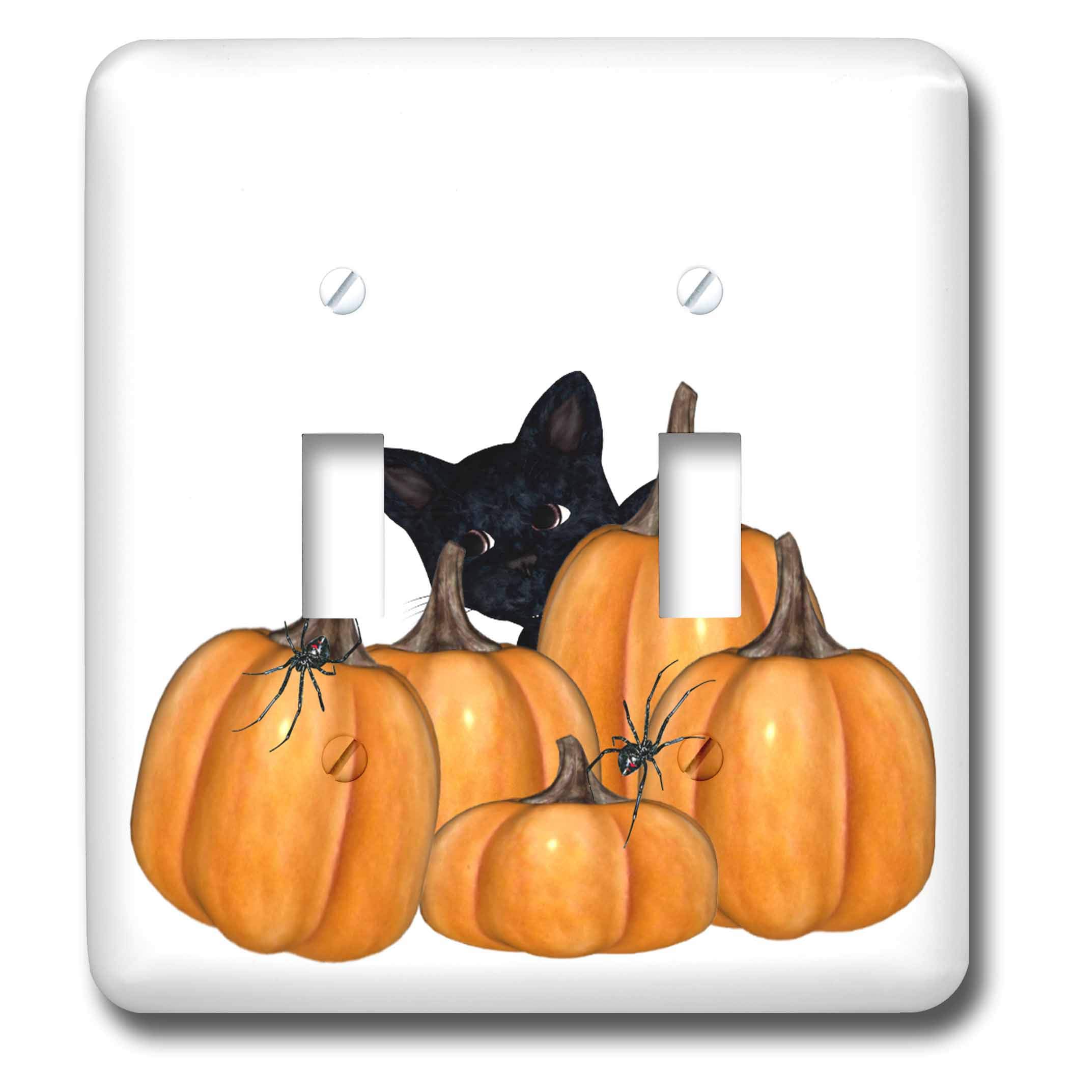 Interrupteur à baïonnette Halloween avec chat et citrouilles pour décorer votre salon