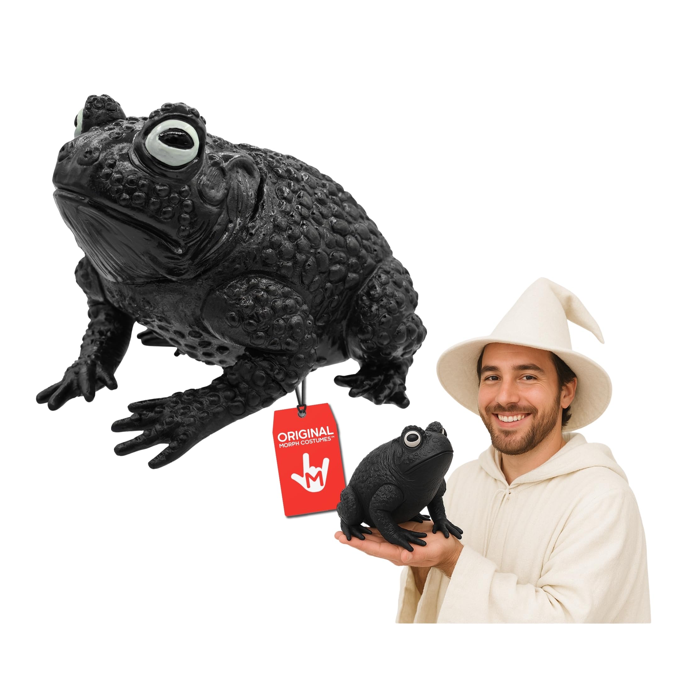 Nicky Bigs Novelties Morph Giant Rubber Black Witches Toad