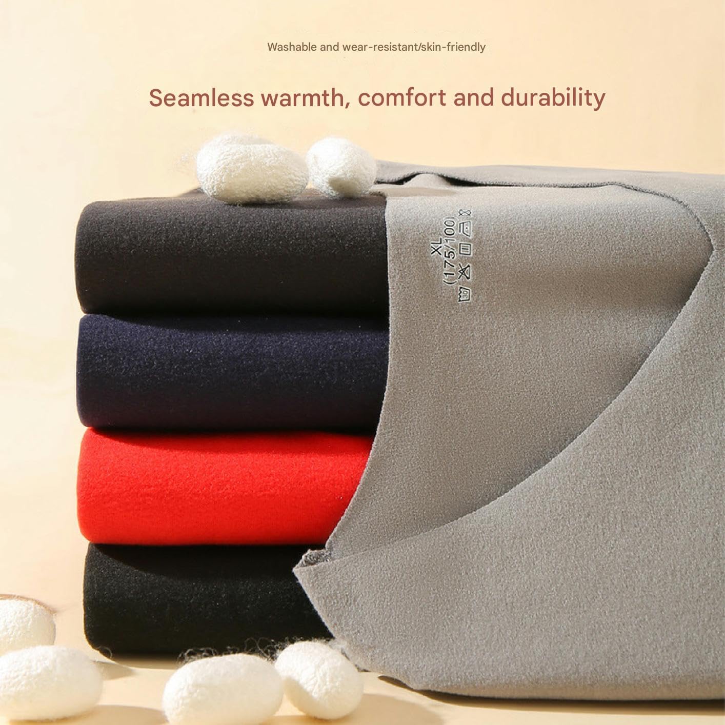 Ropa Termica Mujer Conjunto De Ropa Interior Térmica De Hombres Y Mujeres Sin Costuras Sin Costuras De Doble Cara Otoño E Invierno Más Terciopelo-rojo-3xl