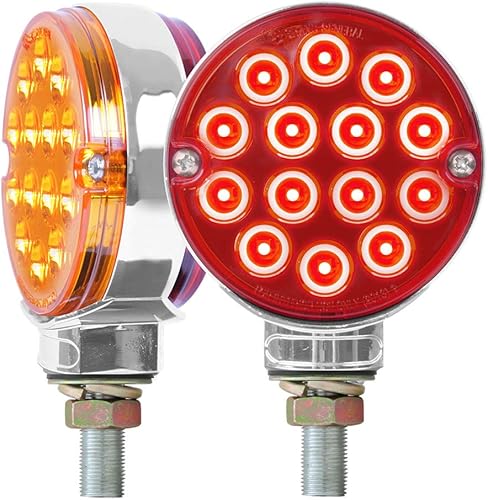 GG Grand General 75194 - Luz LED (3 pulgadas de doble cara ámbarrojo 14lado, paquete doble), 1 paquete