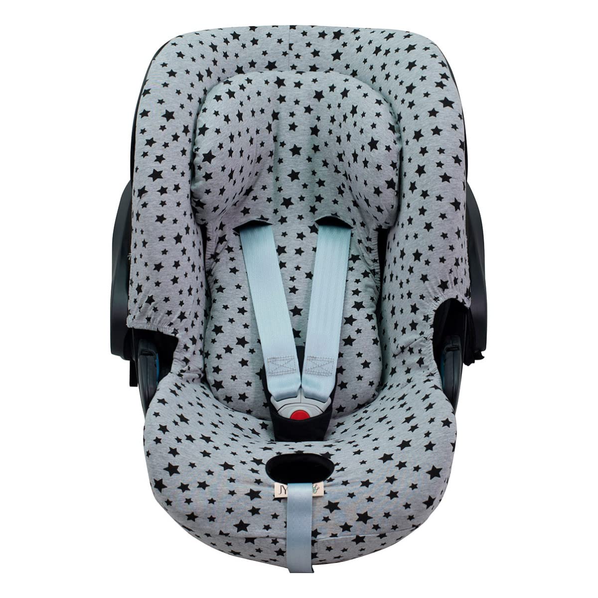 JYOKO KIDS Fodera per seggiolino auto in cotone compatibile con Cybex Aton Cloud-Q-M-2-4-5 (CLOUD Q-M, Black Star)