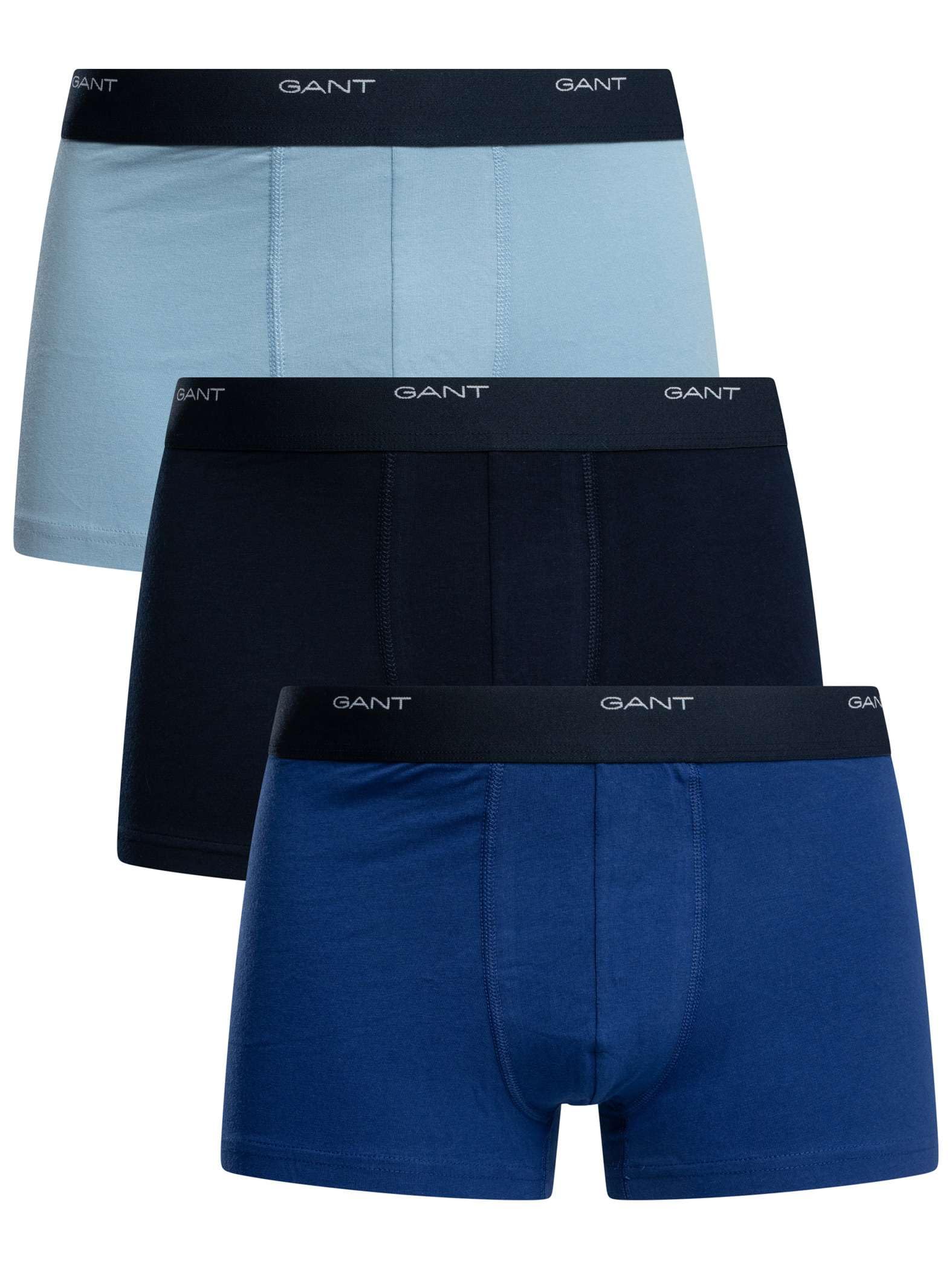 Gant Men's  Blue/Navy 3-Pack Boxer Trunks in Size M, BrandAlley