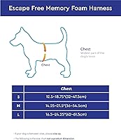 Vista 2 de Gooby Escape Free Memory Foam Harness - Green, Small - No Pull Step-in Dog Harness with Four Point Adjustment for Small to Medium Dogs