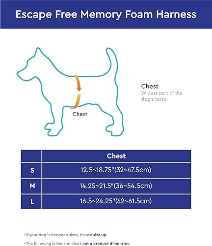 Miniatura 2 de Gooby Escape Free Memory Foam Harness - Green, Small - No Pull Step-in Dog Harness with Four Point Adjustment for Small to Medium Dogs