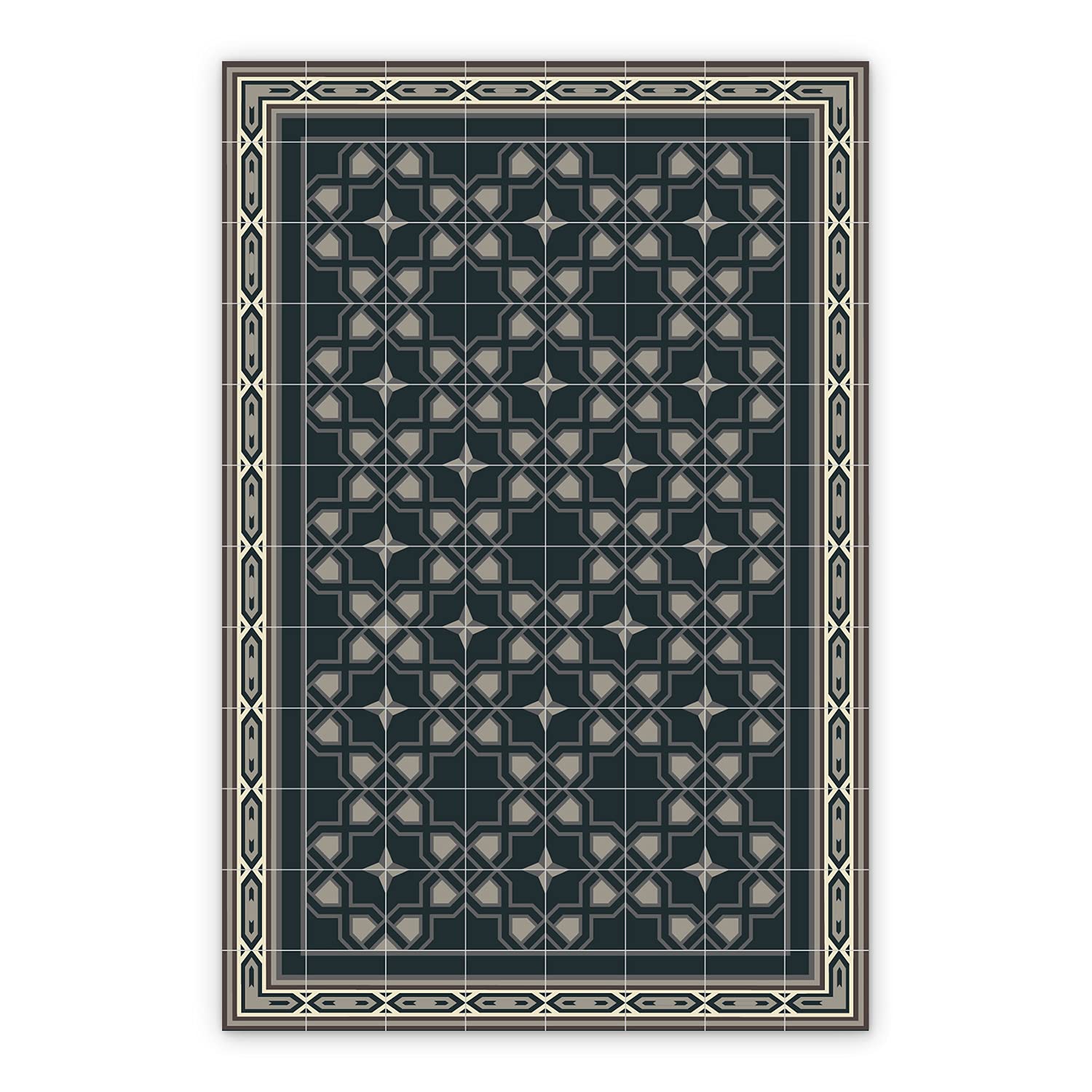 PVC de Cuisine et Bain Tapis en Vinyle Coloray BirdsEcho 60x80cm Linoléum Résistant