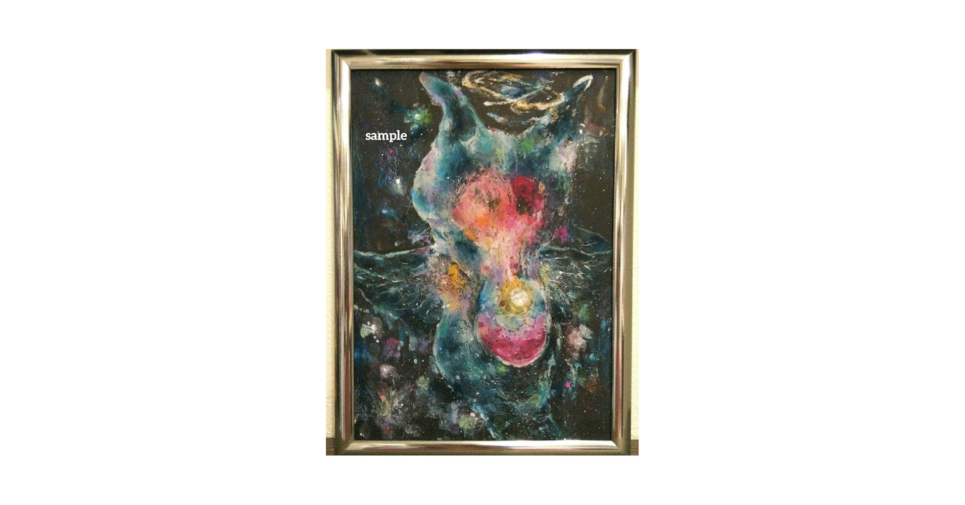 クリオネ 原画 アート 絵画 画家 現代アート 海 イラスト インテリア 幻想的 クリオネ 天使 海 幻想的 インテリア 壁飾り 原画 イラスト