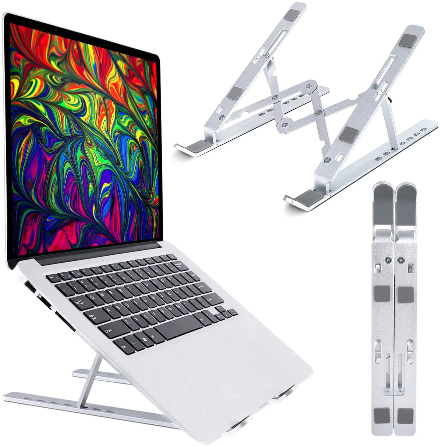 Prime Cart Portable & Adjustable Laptop Stand Aluminium Alloy with 6 Angles Adjustable Computer Holder for All Kinds of Laptops with Good Heat Dissipation for Home or Office. (B09712Y3XM) Amazon Price History, Amazon Price Tracker