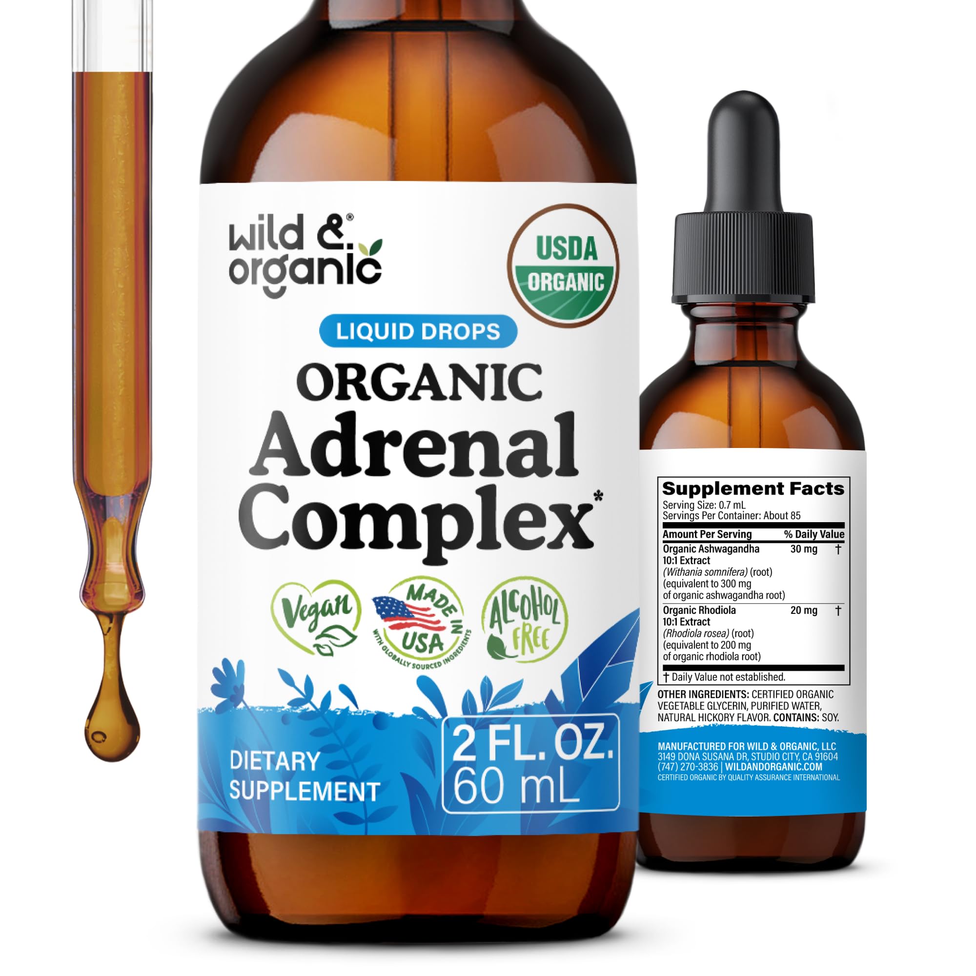 USDA Organic Adrenal Support Supplements - 4 oz — Amazon image 10